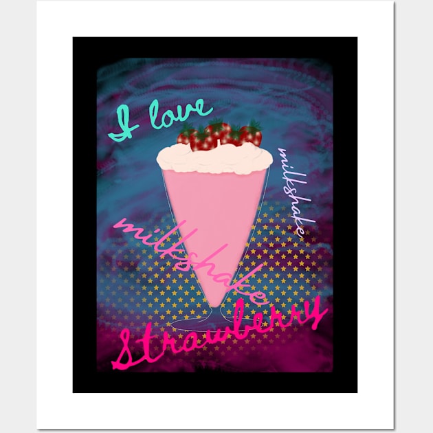 I love milkshake Wall Art by Prince